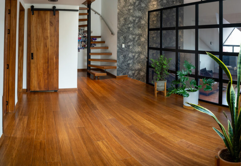 Bambú carbonizado sala